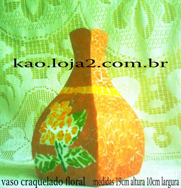 vaso craco floral