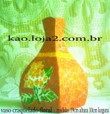 vaso craco floral