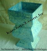 vaso marmorizado azul