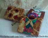 Eco bolsa café com leite