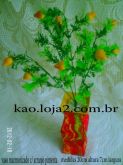 Eco vaso marmorizado com arranjo pimenta