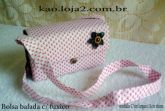 Bolsa balada com fuxico